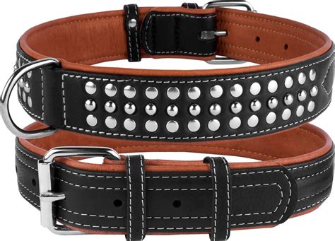large leather dog collars uk
